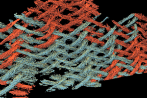 3D rendering of the microstructure of ancient textiles obtained by microCT