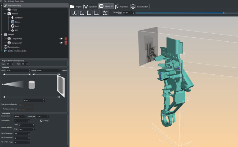 3D X-ray tomography simulation software - Novi-Sim