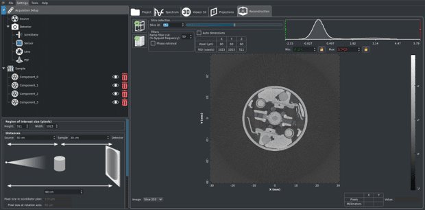 Novi-Sim X-ray tomography simulation software