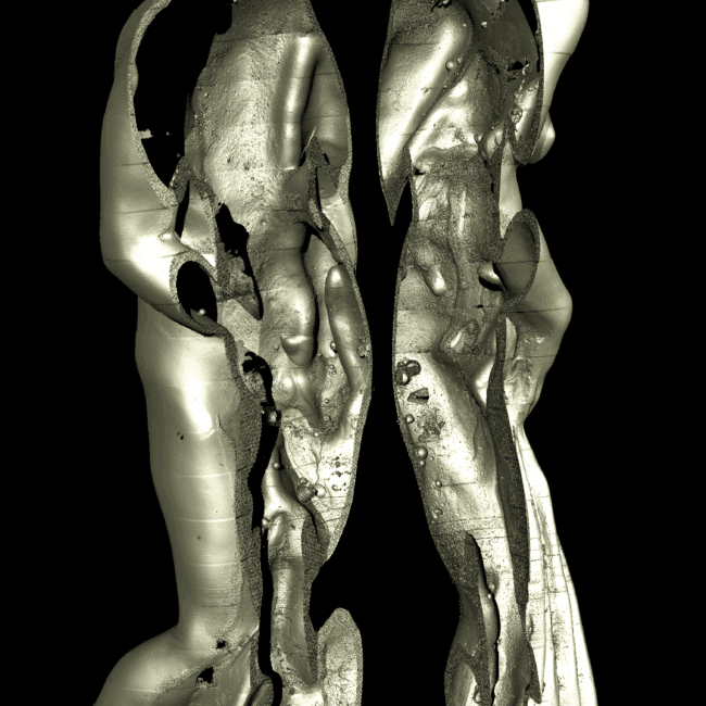 Searching for clues to authenticate a statuette